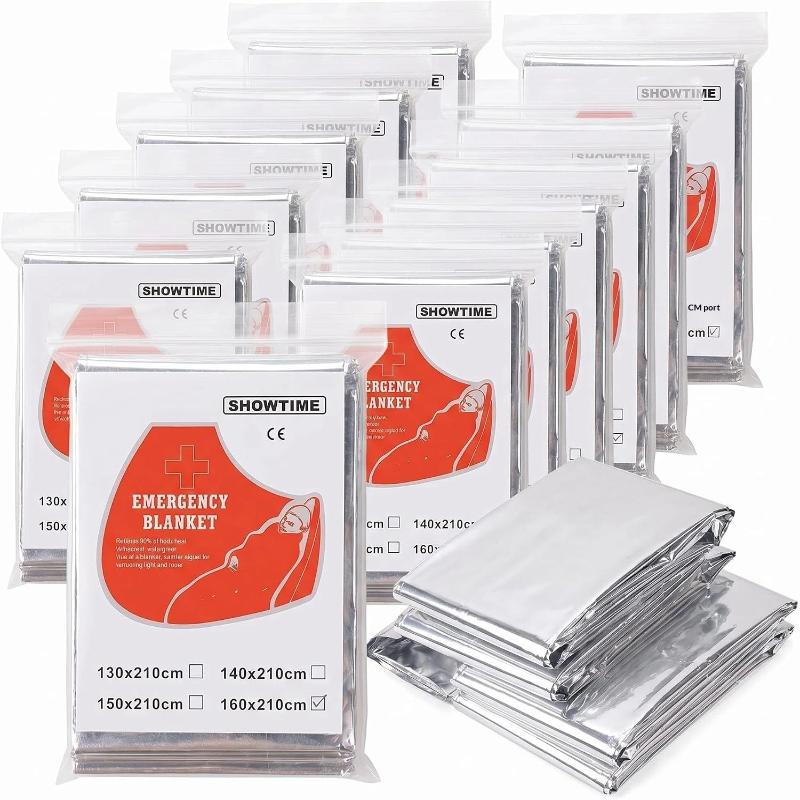Survival Blanket Reflective - 5 unidades de manta térmica reflectante