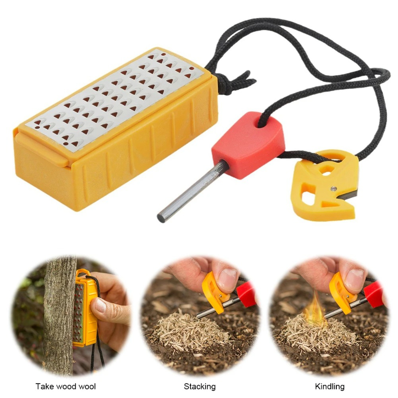 Tinder de emergencia portátil  - Magnesium Fire Starter reseña y precio