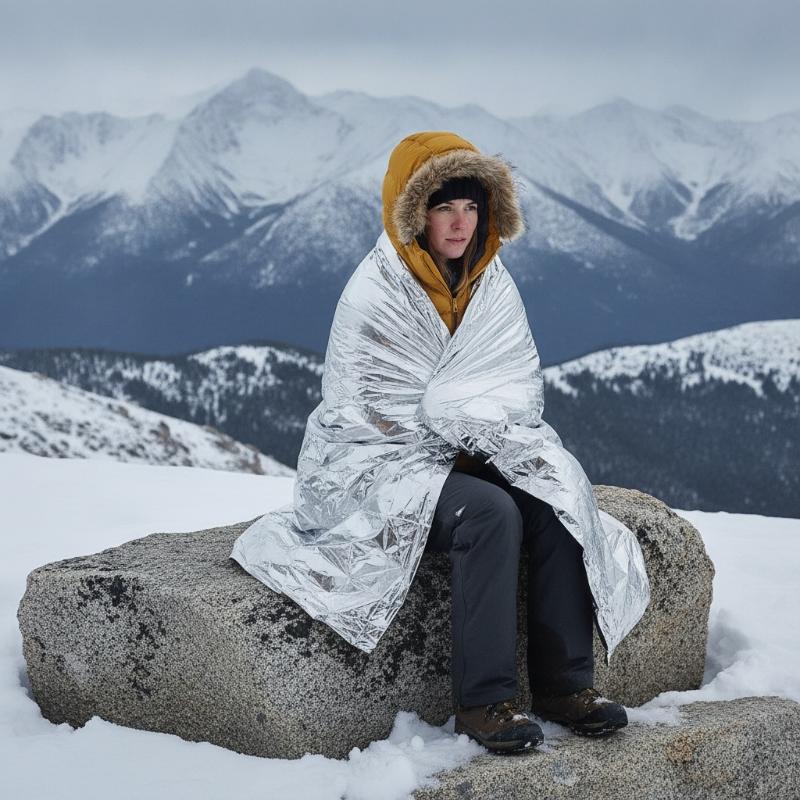 5 unidades de manta térmica re - Survival Blanket Reflective reseña y precio